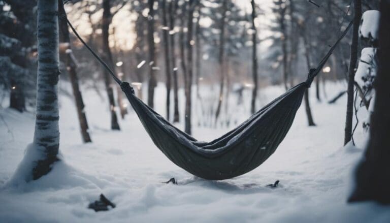 cold weather hammock camping