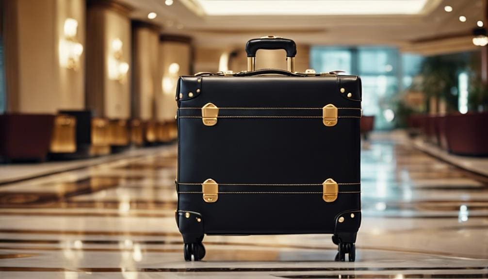 luxurious leather luggage discount