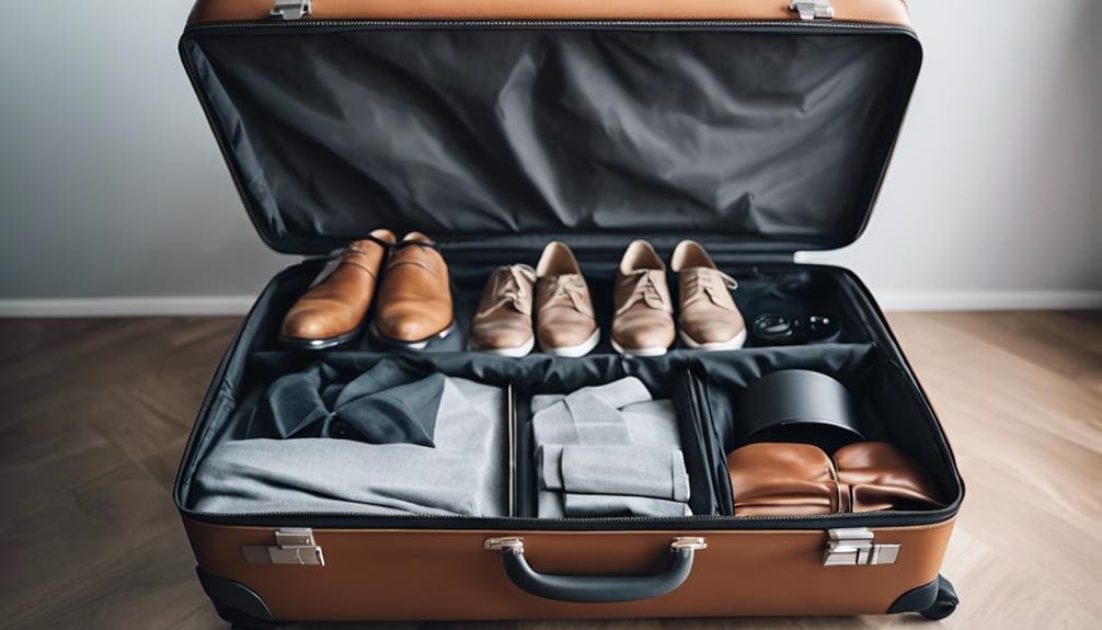 luxury travel luggage organization